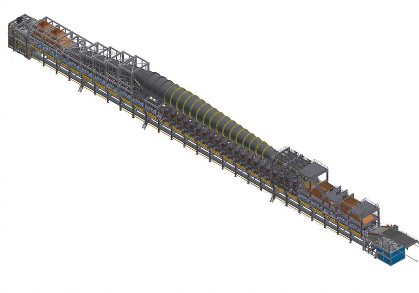 Assembly Drawing of Belt Roasting Machine