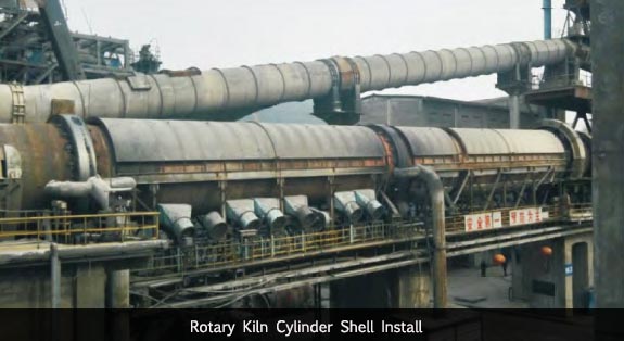 Rotary Kiln Cylinder Shell Install