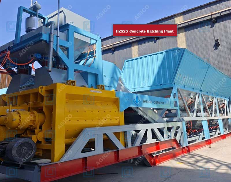 HZS25 Concrete Batching Plant Delivery