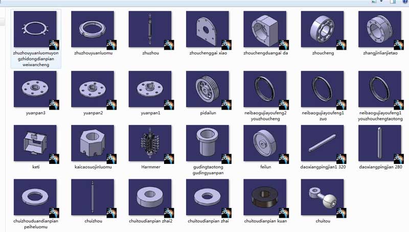 crusher rotor assembly customization drawing