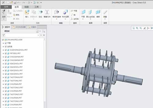 Hammer Mill Rotor 3D Drawing