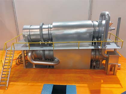 Indirect rotary kiln model