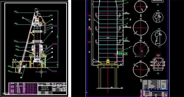 Verticle Shaft Kiln Design CAD