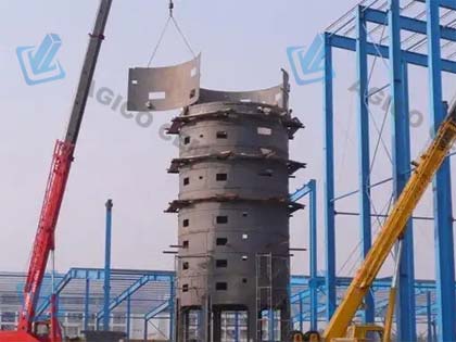 Multiple Hearth Kiln for Magnesite Calcining