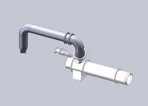 Rotary Kiln Burner 3D Model Drawing